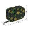 Weekly Pill Organizer with Travel Small Pill Case AM PM 7 Day Removable Cute Pill Box Vitamin Holder Organizer 2 Times a Day Pill Container for Purse Medication Jamaican Snowflake Black view 2