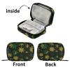 Weekly Pill Organizer with Travel Small Pill Case AM PM 7 Day Removable Cute Pill Box Vitamin Holder Organizer 2 Times a Day Pill Container for Purse Medication Jamaican Snowflake Black view 4