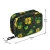 Weekly Pill Organizer with Travel Small Pill Case AM PM 7 Day Removable Cute Pill Box Vitamin Holder Organizer 2 Times a Day Pill Container for Purse Medication Jamaican Flowers Green Yellow view 2