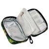 Weekly Pill Organizer with Travel Small Pill Case AM PM 7 Day Removable Cute Pill Box Vitamin Holder Organizer 2 Times a Day Pill Container for Purse Medication Jamaican Flowers Green Yellow view 3