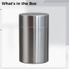 YHomU Stainless Steel Capsule Case, 20 Ml Dose Container for Travel, Silver view 3