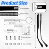 2 Set Glasses Repair Kit with Screws, Universal Glasses Arm Replacement, Eyeglasses Arms Legs Replacement Accessories with Screws Washers Screwdrivers Nose Pads(Black) view 2