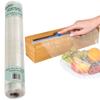 Compostable Plastic Wrap for Food with Dispenser & Cutter 400 Sq Ft Roll, ASTM D6400 Certified view 1
