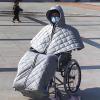 DOJBK Waterproof Windproof Winter Wheelchair Full Body Warm Cover, with Anti-Stain Shoe Covers, Outdoor Fleece Lined Wheelchair Blanket, for Elderly Patients and Disabled People view 1
