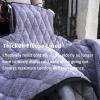 DOJBK Waterproof Windproof Winter Wheelchair Full Body Warm Cover, with Anti-Stain Shoe Covers, Outdoor Fleece Lined Wheelchair Blanket, for Elderly Patients and Disabled People view 3