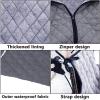 DOJBK Waterproof Windproof Winter Wheelchair Full Body Warm Cover, with Anti-Stain Shoe Covers, Outdoor Fleece Lined Wheelchair Blanket, for Elderly Patients and Disabled People view 4