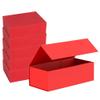 6 Pack Rectangle Collapsible Gift Box 10.2X7.5X3.1 Inch, Red Gift Boxes for Presents with Magnetic Closure Lid, for Wedding, Christmas, Birthdays, Mother's Day view 1