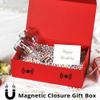 6 Pack Rectangle Collapsible Gift Box 10.2X7.5X3.1 Inch, Red Gift Boxes for Presents with Magnetic Closure Lid, for Wedding, Christmas, Birthdays, Mother's Day view 3