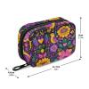 Weekly Pill Organizer with Travel Small Pill Case AM PM 7 Day Removable Cute Pill Box Vitamin Holder Organizer 2 Times a Day Pill Container for Purse Medication Purple Bird and Flower and Sunflower Fi view 2