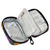 Weekly Pill Organizer with Travel Small Pill Case AM PM 7 Day Removable Cute Pill Box Vitamin Holder Organizer 2 Times a Day Pill Container for Purse Medication Purple Bird and Flower and Sunflower Fi view 3