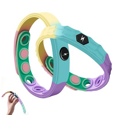 BooElegr Adjustable Silicone Bracelet for Men and Woman, Breathable Rubber Lightweight and Comfortable Wristband(Rhombus+Rounded edges)