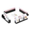 Srillollar Playing Card Holder for Seniors Adults, Set of 4 Widen Card Slots Card Holders for Playing Cards, Wooden Cards Holder with Detachable Divider for Card Game Bridge Canasta Strategy view 1