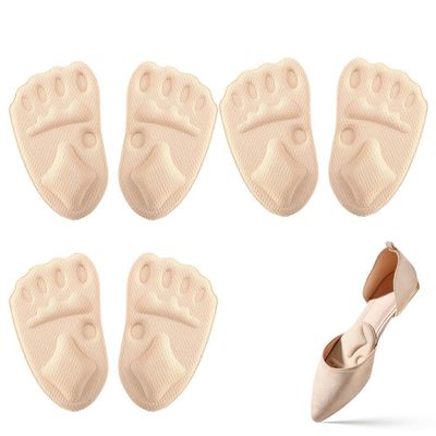 2026 Upgraded Metatarsal Pads for Women - Comfortable Ball of Foot Cushions - One Size Fits All Shoe Inserts for Pain Relief(Beige,3 Pairs)