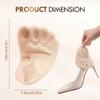 2026 Upgraded Metatarsal Pads for Women - Comfortable Ball of Foot Cushions - One Size Fits All Shoe Inserts for Pain Relief(Beige,3 Pairs) view 2