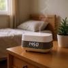 byepica 300Ml Humidifier and Essential Oil Diffuser with Clock and Speaker, 7-Color Night Light in White view 3