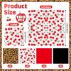 100Pcs Cherry Cheetah Print Party Birthday Decorations Leopard Cherry Paper Napkins Cheetah Print Disposable Napkins Red and Black Themed Party Supplies for Women Girls Bachelorette Birthday Decor view 2