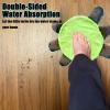 11'' Floor Turtle Foot Mop Cute Double-Sided Turtle-Shaped Floor Cleaning Pad, Hands-Free Mop for Dust and Hair, Washable Reusable Foot Cleaner for Home and Office Floors (Green) view 2