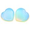 Amazing Gemstone Opalite Stone Heart - Pack of 2 Crystal Heart Stones Rocks - Corazones De Piedra Crystals and Healing Stones Heart Shaped Crystal - Stocking Stuffers Gifts view 1