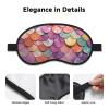 Sleep Mask for Side Sleeper Women Men, Blackout Sleeping Mask Mermaid Scales Background Silk Eye Masks Super Soft Breathable Night Blindfold Sleep Eye Cover with Elastic Strap for Travel view 3