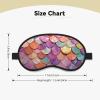Sleep Mask for Side Sleeper Women Men, Blackout Sleeping Mask Mermaid Scales Background Silk Eye Masks Super Soft Breathable Night Blindfold Sleep Eye Cover with Elastic Strap for Travel view 4