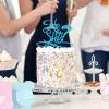 Yuomeaz 20Pcs Gold Acrylic Cake Toppers, 0-9 Numbers for Cakes, 2 inch Small Personalized Birthday Cake Topper for DIY, Party, Wedding, Desert view 2