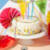 Yuomeaz 20Pcs Gold Acrylic Cake Toppers, 0-9 Numbers for Cakes, 2 inch Small Personalized Birthday Cake Topper for DIY, Party, Wedding, Desert view 4