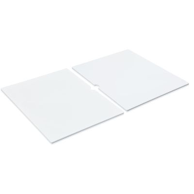 Novabright 2 Pack White Acrylic Sensory Table Cover Desk Inserts 13.5''x17.5''x1/4'' Cover Accessories Compatible with Ikea Flisat Table for Sensory Play