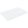 Novabright 2 Pack White Acrylic Sensory Table Cover Desk Inserts 13.5''x17.5''x1/4'' Cover Accessories Compatible with Ikea Flisat Table for Sensory Play view 1
