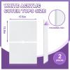 Novabright 2 Pack White Acrylic Sensory Table Cover Desk Inserts 13.5''x17.5''x1/4'' Cover Accessories Compatible with Ikea Flisat Table for Sensory Play view 2