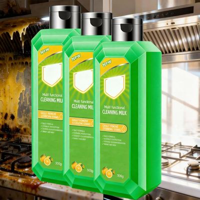 Cleaning Milk House Cleaner,10.6 oz Heavy Oil Cleaner Stain, Powerful Multifunctional Concentrated Cleansing Lotion, Effective Cleaning Milk Used For Kitchen To Heavy Oil Stains (3)