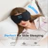 2-Pack Sleep Headphones Bluetooth 3D Sleep Mask & Wireless Headband Headphone with Ultra-Thin Speakers, Sleeping Headphones for Side Sleepers, Running, Workout, Insomniac, Travel, Gifts, Meditation view 4