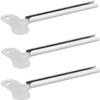 3 Pcs Silvery Metal Tube Squeezer Keys, Toothpaste Metal Hair Dye Color Key Roller Dispenser Tool Durable Processingl, Daily Living Tube Squeezing Aids view 1