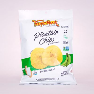 TropicMax Pack of 24 bag of Plantain Chips salted 2 oz