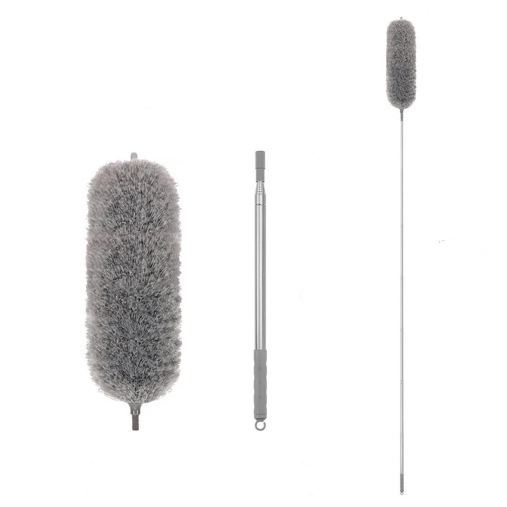 Extended Feather Duster for dust Removal and Sweeping, extendable Duster