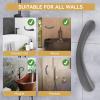 Fockety Grab Bars for Bathtubs and Showers, 9in Ergonomic Handicap Shower Handle Safety, Anti Slip Wall Security Bath Handrail Grab Bar for Shower Chair Stool, Seniors, Elderly view 2