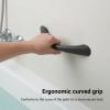 Fockety Grab Bars for Bathtubs and Showers, 9in Ergonomic Handicap Shower Handle Safety, Anti Slip Wall Security Bath Handrail Grab Bar for Shower Chair Stool, Seniors, Elderly view 4