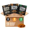 Gym Snack Protein Crisps Variety Pack Cheddar, Jalapeo Cheddar & Everything Bagel (12 Pack, 2 oz) Crunchy Pea 30g Protein Snack, Low Carb, Gluten Free, Vegan & Keto Friendly view 1