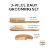 Baby Hair Brush Set for Newborns & Toddlers - Baby Brush and Comb Set - Ultra Soft Goat Hair Bristles, Perfect for Cradle Cap, Newborn Showers & Registries Gift, Comb Brush for Girls & Boys (Walnut) view 2
