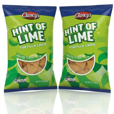 Hint of Lime Tortilla Chips 13 oz (2-Pack) Zesty Lime-Seasoned Crunch, Party-Size Bags, Perfect for Dips, Nachos & Snacking Crispy, Flavor-Packed Corn Tortilla Chips
