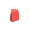 ClearBags Red Kraft Paper Merchandise Handle Bags with Twisted Paper Handles, 4 3/4" x 2 15/16" x 6 1/2" Small Retail Gift & Party Favor Bags, Pack of 50 | GMB1R view 1