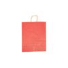 Brothersbox Brown Gift Bags with Handles 100PCS, 8 * 4.76 * 10 Inch Medium Kraft Paper Bags Bulk for Craft Shopping Business Party Favor Retail Birthday Grocery (Red, 7 1/16" x 3 9/16" x 9 1/16") view 1