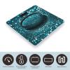 Teal Glitter Scale for Body Weight Digital Bathroom Scale Toughened Glass High Precision Scales for Body Weight with Large LCD Backlight Display Weight Scales view 3