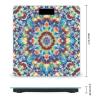 Tie Dye Pattern Scale for Body Weight Digital Bathroom Scale Toughened Glass High Precision Scales for Body Weight with Large LCD Backlight Display Weight Scales view 2