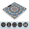 Tie Dye Pattern Scale for Body Weight Digital Bathroom Scale Toughened Glass High Precision Scales for Body Weight with Large LCD Backlight Display Weight Scales view 3
