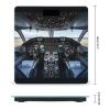 Airplane Cockpit Scale for Body Weight Digital Bathroom Scale Toughened Glass High Precision Scales for Body Weight with Large LCD Backlight Display Weight Scales view 2