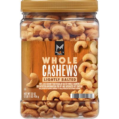 Whole Cashews Lightly Salted 33 oz Member Mark Premium Nut Snack