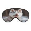 Husky Piquant Dog Sleeping Mask Sleep Mask for Side Sleeper Relaxing Zero Pressure Night Blindfold Light Block-Out Eye Mask for Sleep with Easy Adjustable Strap view 1