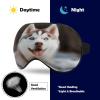 Husky Piquant Dog Sleeping Mask Sleep Mask for Side Sleeper Relaxing Zero Pressure Night Blindfold Light Block-Out Eye Mask for Sleep with Easy Adjustable Strap view 3