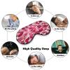 Peach Flower Petals Sleeping Mask Sleep Mask for Side Sleeper Relaxing Zero Pressure Night Blindfold Light Block-Out Eye Mask for Sleep with Easy Adjustable Strap view 2