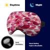 Peach Flower Petals Sleeping Mask Sleep Mask for Side Sleeper Relaxing Zero Pressure Night Blindfold Light Block-Out Eye Mask for Sleep with Easy Adjustable Strap view 3